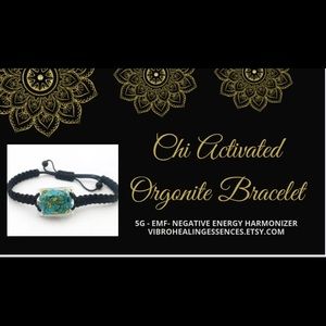 TURQUOISE ORGONITE BLACELET. EMF 5G PROTECTION